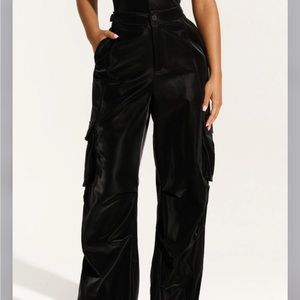 Never worn, NWT Liquid Suede Cargo Pants